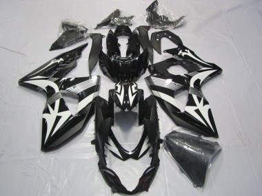 09-16 Noir Blanc Suzuki GSXR 1000 Carénages Moto