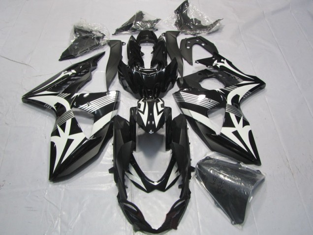 09-16 Noir Blanc Suzuki GSXR 1000 Carénages Moto 09-16 Noir Blanc Suzuki GSXR 1000 Carénages Moto