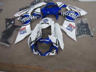 11-21 Blanc Lucky Strike Motul Suzuki GSXR 750 Carénage Moto