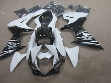 11-21 Blanc Noir Suzuki GSXR 750 Carénage Moto