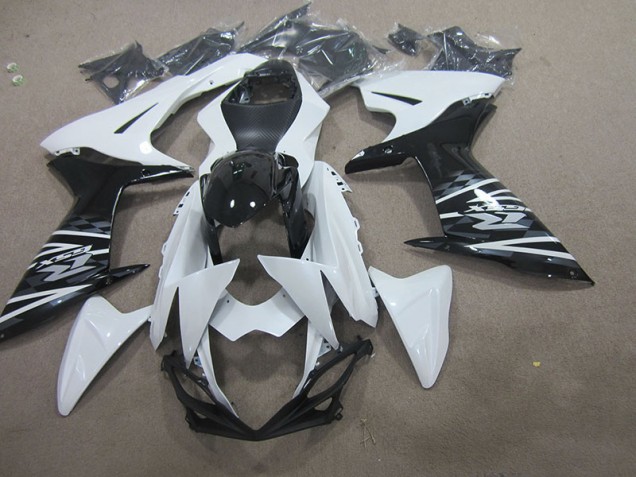 11-21 Blanc Noir Suzuki GSXR 750 Carénage Moto 11-21 Blanc Noir Suzuki GSXR 750 Carénage Moto