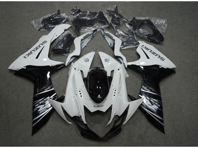 11-21 Blanc Noir Suzuki GSXR 750 Carénages Moto 11-21 Blanc Noir Suzuki GSXR 750 Carénages Moto