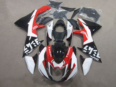 11-21 Noir Rouge Suzuki GSXR 750 Carénage Moto