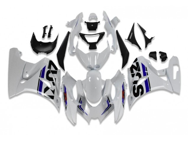 17-21 Blanc Bleu Suzuki GSXR 1000 Carénage Moto