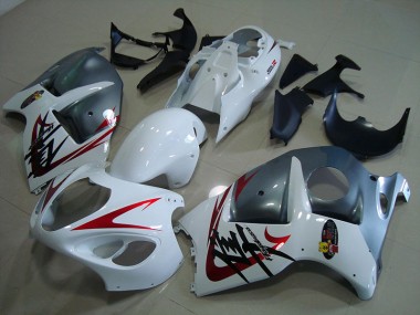 96-07 Blanc Noir Suzuki GSXR 1300 Hayabusa Carénage Moto