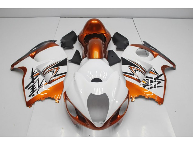 96-07 Blanc Orange Suzuki GSXR 1300 Hayabusa Carénage Moto 96-07 Blanc Orange Suzuki GSXR 1300 Hayabusa Carénage Moto