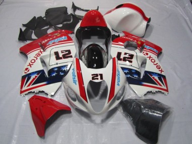 96-07 Blanc Rouge Xerox 21 Suzuki GSXR 1300 Hayabusa Carénage Moto