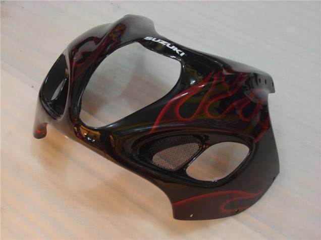 96-07 Noir Rouge Flamme Suzuki GSXR 1300 Hayabusa Carénage Moto 96-07 Noir Rouge Flamme Suzuki GSXR 1300 Hayabusa Carénage Moto