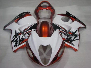 96-07 Orange Blanc Noir Suzuki GSXR 1300 Hayabusa Carénage Moto